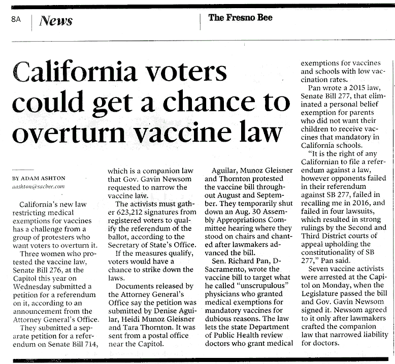California vaccine law